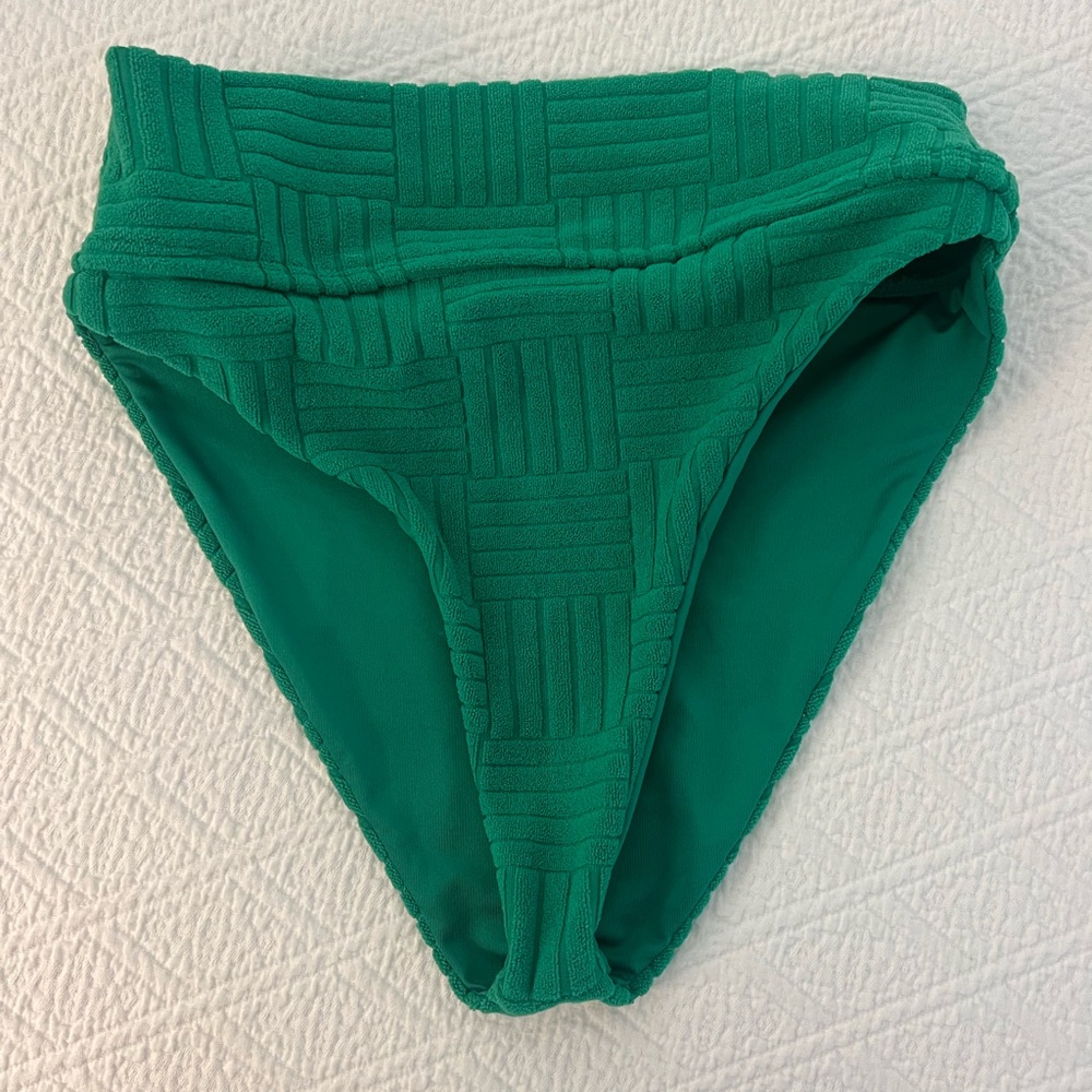 Green High-Waisted Bikini Bottom